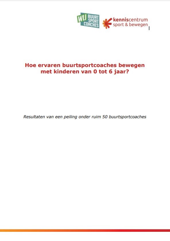 PDF-Document rapportage peiling buurtsportcoaches bewegen 0-6 jarigen_dec '21